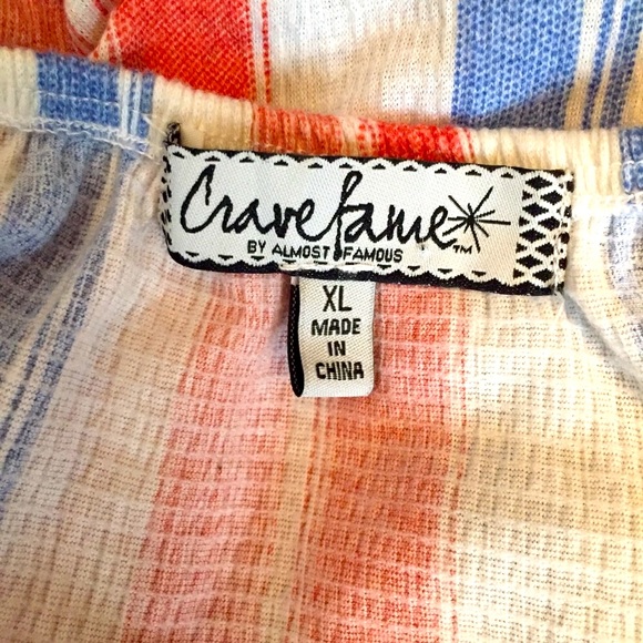 Stripped and tie front blouse with lace details - Picture 4 of 6